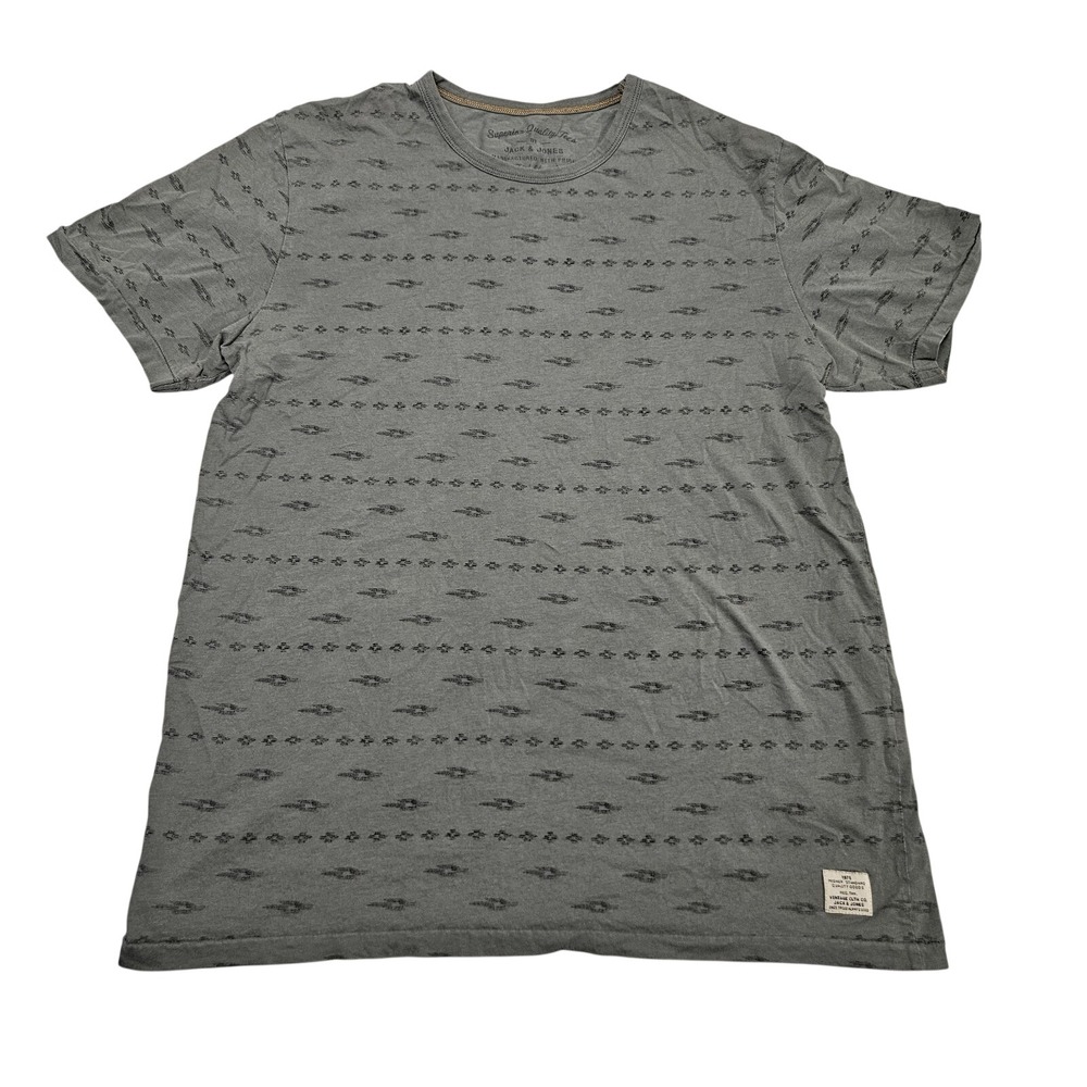 Jack and Jones‎ Graphic Tee Size Mens XL Green Patterned Short Sleeve Tshirt